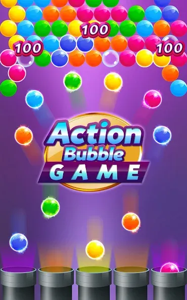 Action Bubble Game [MOD: безлимитные жизни и монеты] — Скачать бесплатно (APK) — скриншот 5