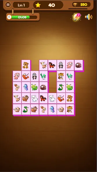Скачать Onet Connect Animal Game [MOD: безлимитные подсказки и отмены ходов] на телефон — скриншот 5