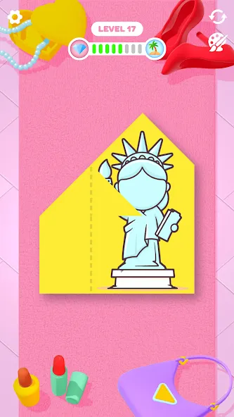 Скачать Paper Fold [MOD: все уровни и подсказки открыты] — скриншот 3