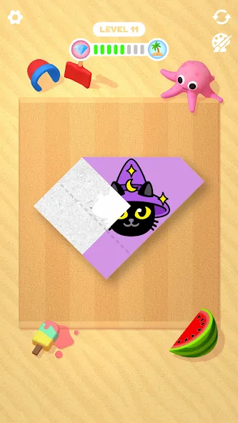 Скачать Paper Fold [MOD: все уровни и подсказки открыты] — скриншот 4