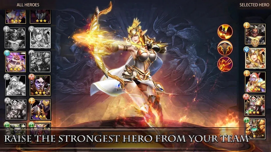 Скачать Trials of Heroes: Idle RPG [MOD: много денег и алмазов] — скриншот 1