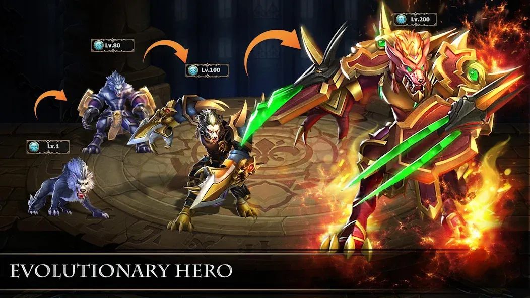 Скачать Trials of Heroes: Idle RPG [MOD: много денег и алмазов] — скриншот 3