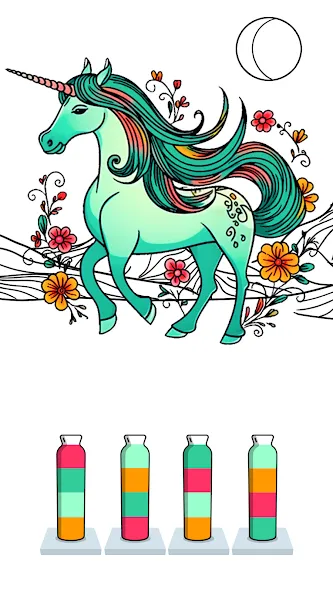 Взломанная Sort Paint: Water Sort Puzzle [MOD: безлимитные ходы и подсказки] на Андроид — скриншот 4