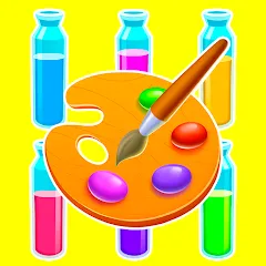 Взломанная Sort Paint: Water Sort Puzzle [MOD: безлимитные ходы и подсказки] на Андроид