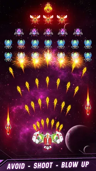 Space shooter - Galaxy attack [MOD: безлимитные деньги и оружие] последняя версия — скриншот 5