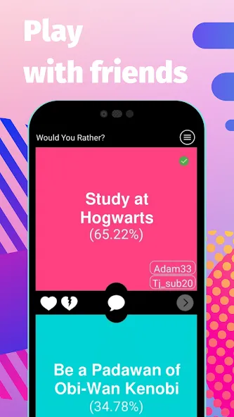 Would You Rather? questions [MOD: безлимитные вопросы и все режимы] на Андроид — скриншот 3