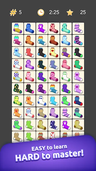 Скачать взлом Onnect - Pair Matching Puzzle [MOD: подсказки доступны без ограничений] — скриншот 1