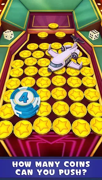 Coin Dozer: Casino [MOD: безлимитные монеты и джекпоты] последняя версия — скриншот 1