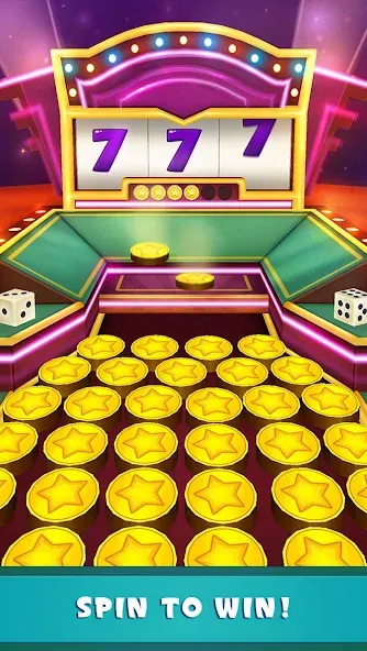 Coin Dozer: Casino [MOD: безлимитные монеты и джекпоты] последняя версия — скриншот 3