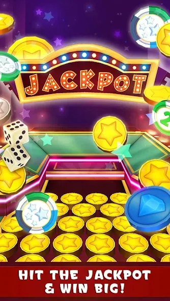 Coin Dozer: Casino [MOD: безлимитные монеты и джекпоты] последняя версия — скриншот 4