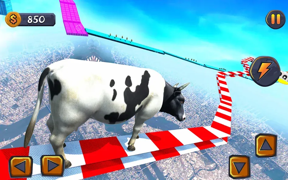 Epic Cow Ramp Rush Run Game [MOD: безлимитные монеты и ускоренный бег] на Андроид — скриншот 3