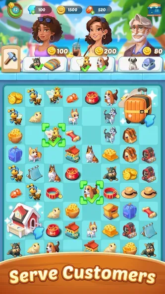 Seaside Escape®: Merge & Story [MOD: безлимитные монеты и энергия] последняя версия — скриншот 2