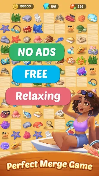 Seaside Escape®: Merge & Story [MOD: безлимитные монеты и энергия] последняя версия — скриншот 3
