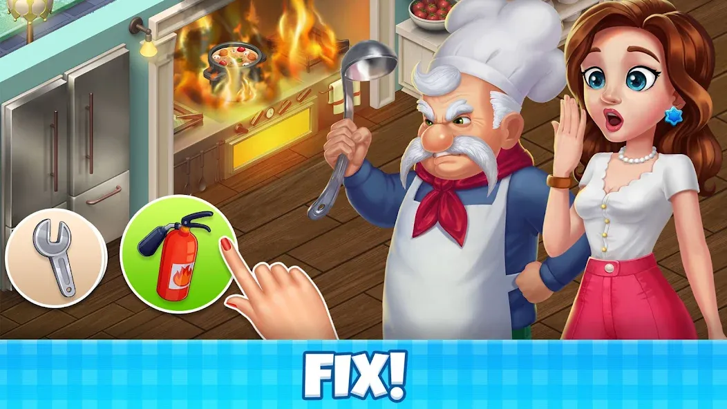 Manor Cafe - Match 3 Puzzle [MOD: безлимитные монеты и жизни] на Андроид — скриншот 5