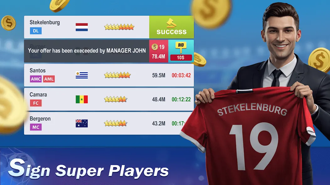 Top Football Manager 2024 [MOD: безлимитные деньги и ресурсы] (Бесплатно / APK) — скриншот 4