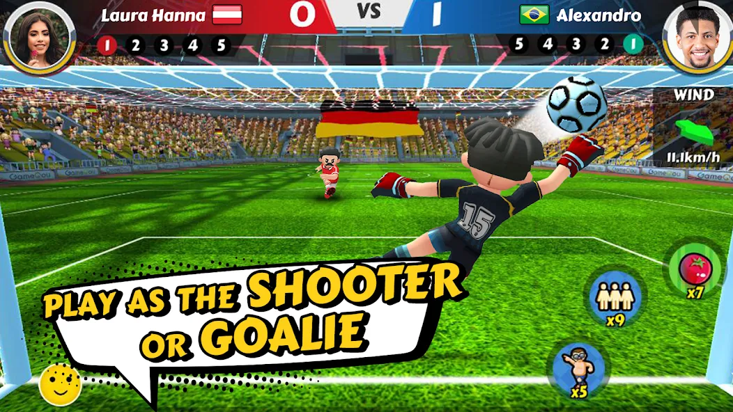 Взломанная Perfect Kick 2 - Online Soccer [MOD: безлимитные монеты и открытые уровни] на Андроид — скриншот 2