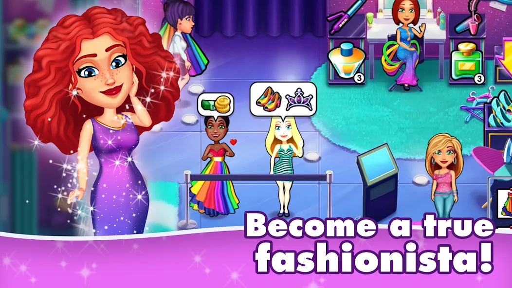 Взломанная Fabulous 5: Fashion & Dress-up [MOD: безлимитные деньги и все наряды] на Андроид — скриншот 3
