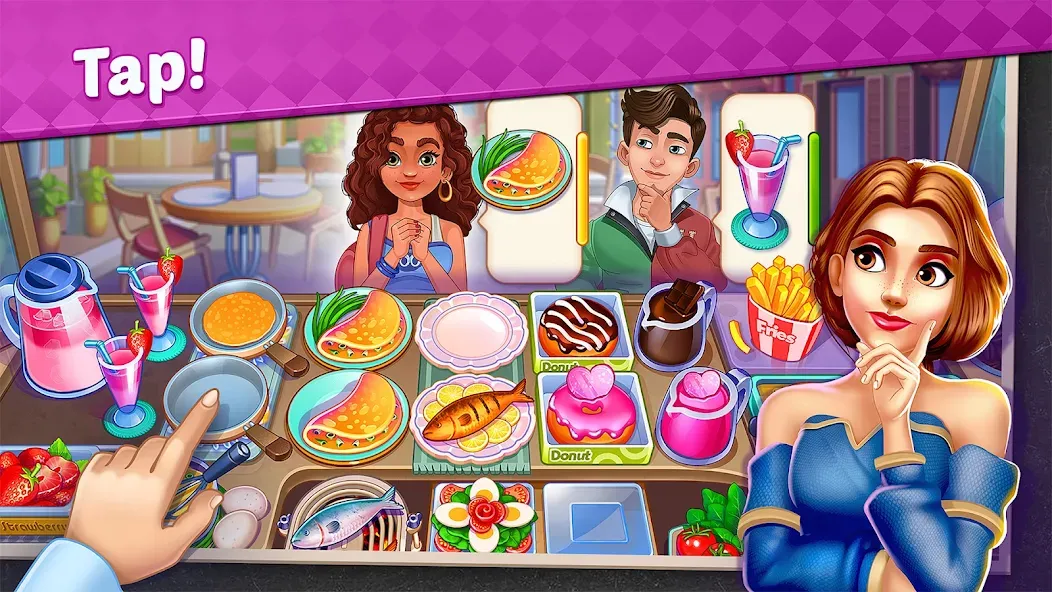 My Cafe Shop : Cooking Games [MOD: безлимитные монеты и алмазы] (Бесплатно / APK) — скриншот 1