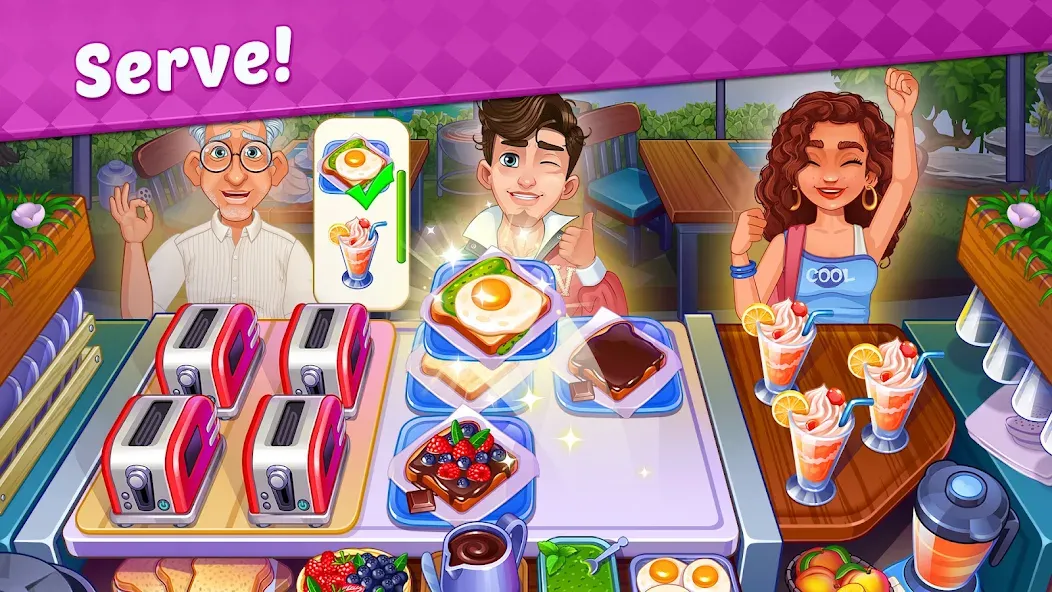 My Cafe Shop : Cooking Games [MOD: безлимитные монеты и алмазы] (Бесплатно / APK) — скриншот 3