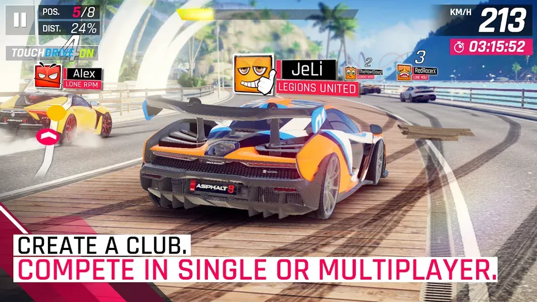 Asphalt 9: Legends [MOD: безлимитные деньги и открыты все машины] на Андроид — скриншот 4