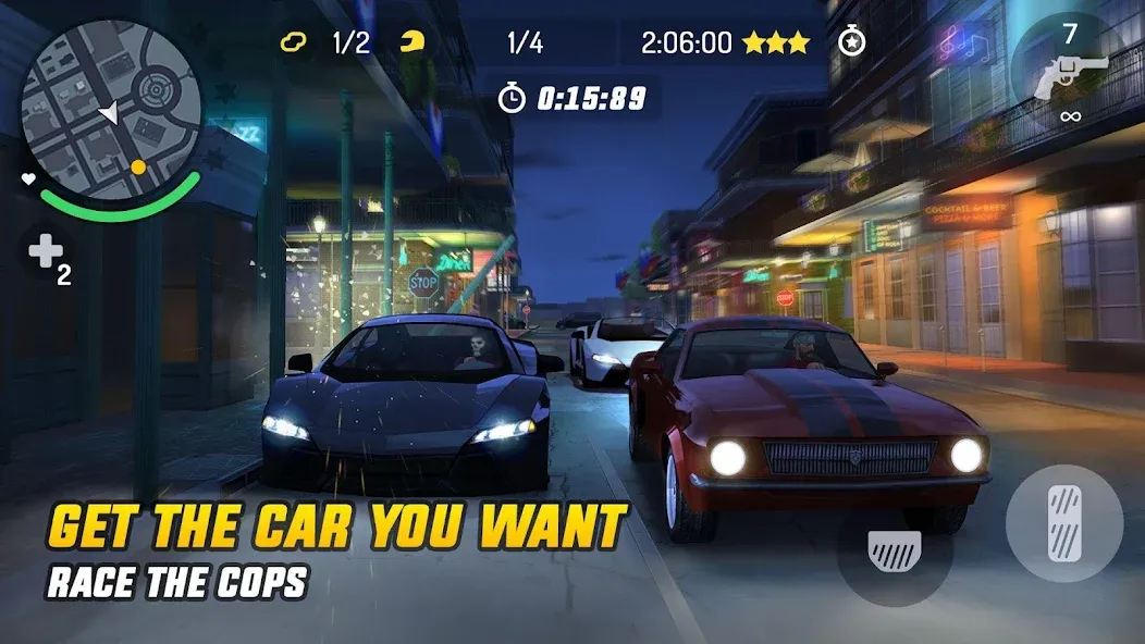 Gangstar New Orleans [MOD: безлимитные деньги и патроны] — Скачать бесплатно (APK) — скриншот 3