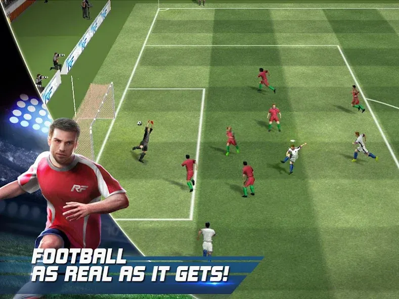 Скачать Real Football [MOD: безлимитные деньги и все команды открыты] — скриншот 1