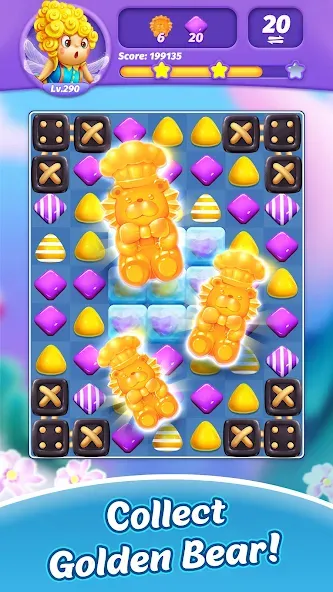 Скачать Candy Charming - Match 3 Games [MOD: безлимитные жизни и подсказки] на телефон — скриншот 3