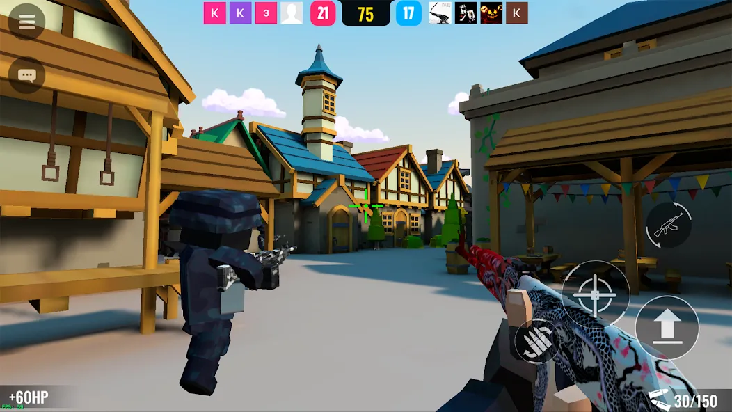 Скачать взлом BLOCKFIELD — 5v5 PvP Shooter [MOD: безлимитные патроны и открыто оружие] — скриншот 1