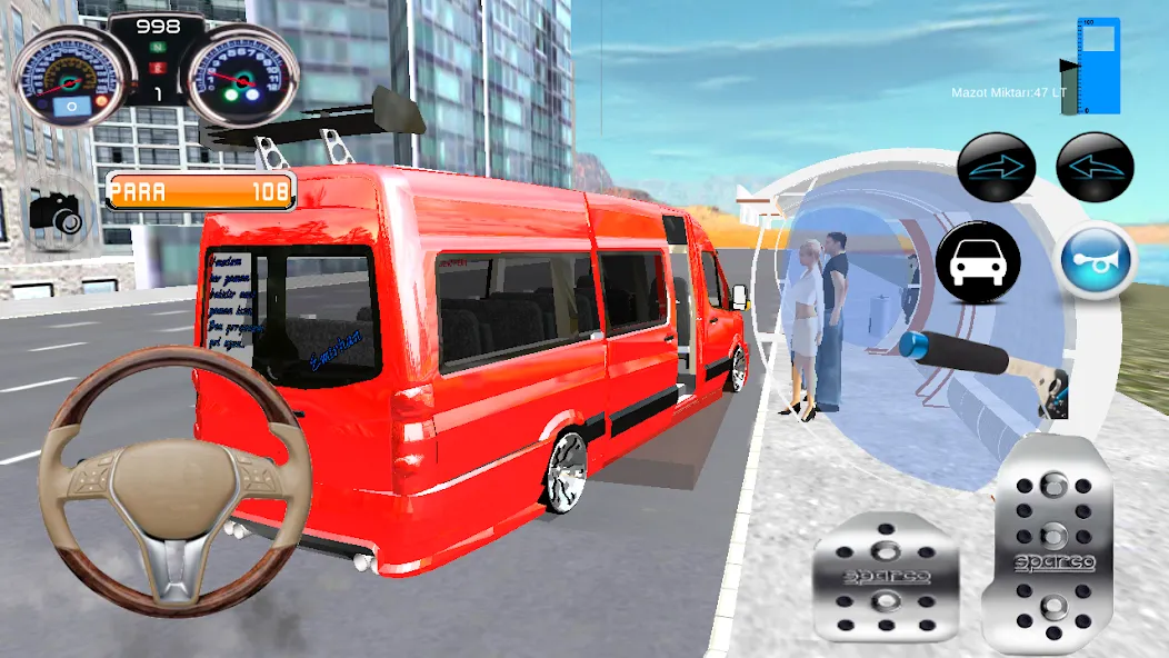 Minibüs Şoförü [MOD: безлимитные деньги и топливо] последняя версия — скриншот 2
