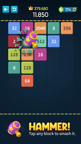 1M - Merge Number Block Puzzle [MOD: безлимитные деньги и подсказки] — Скачать бесплатно (APK) — скриншот 3