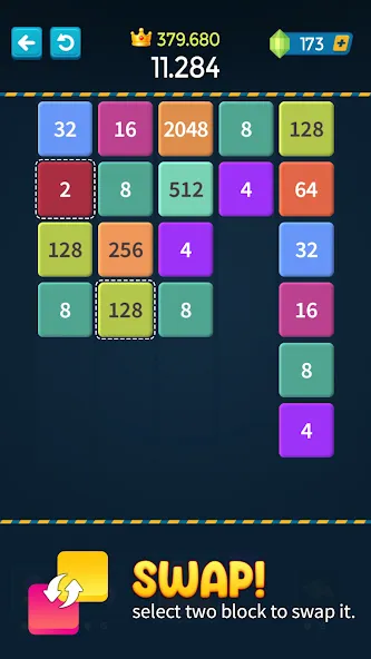 1M - Merge Number Block Puzzle [MOD: безлимитные деньги и подсказки] — Скачать бесплатно (APK) — скриншот 4
