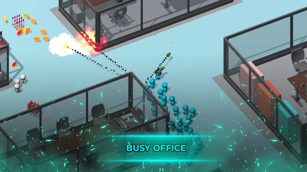 Crowd War - Action Game [MOD: безлимитные монеты и усиленная армия] — Скачать бесплатно (APK) — скриншот 1