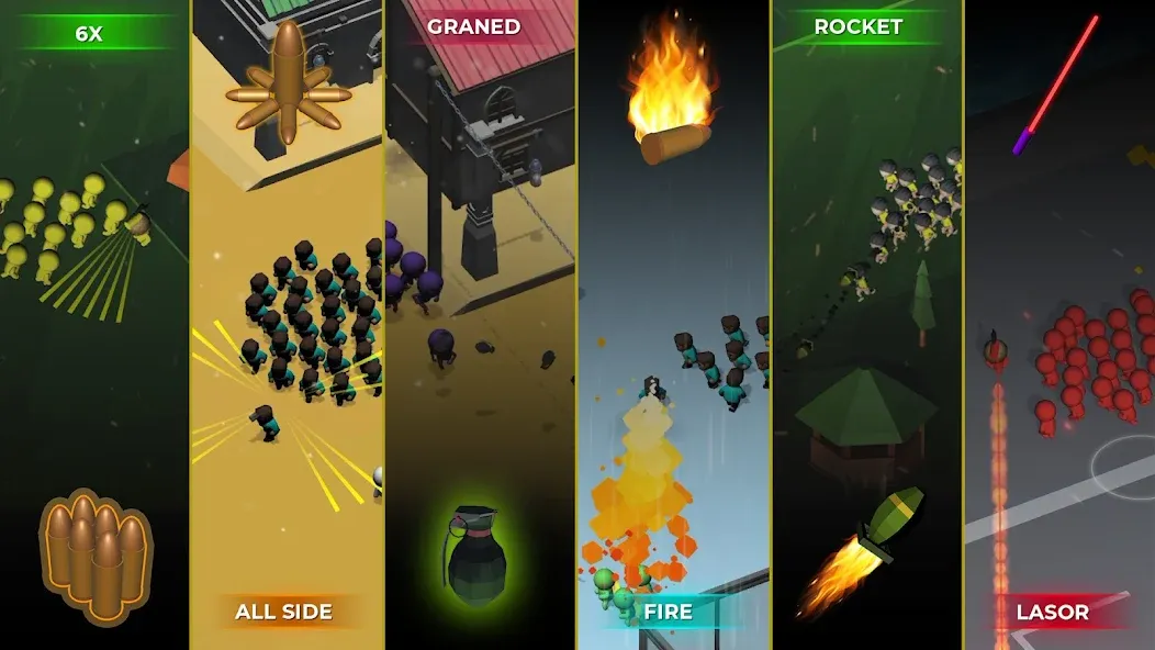 Crowd War - Action Game [MOD: безлимитные монеты и усиленная армия] — Скачать бесплатно (APK) — скриншот 2