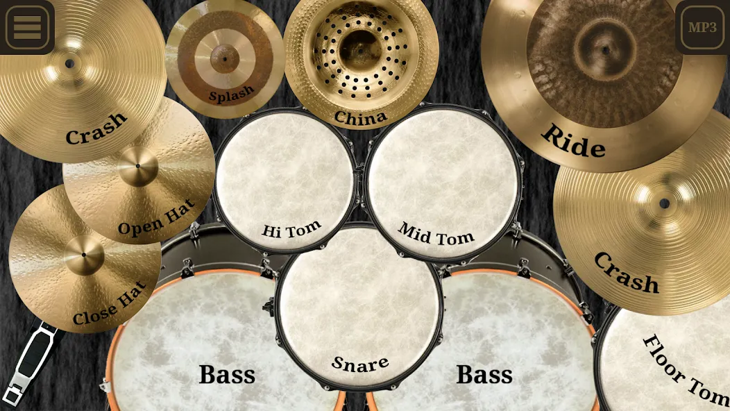 Drum kit (Drums] free [MOD: реалистичные барабаны без рекламы] последняя версия — скриншот 1