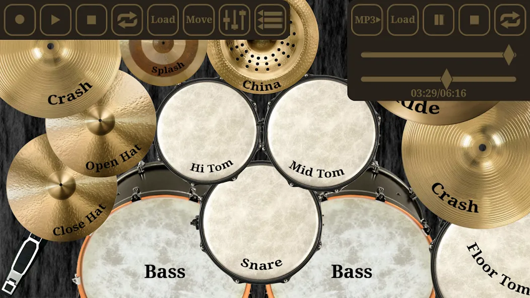 Drum kit (Drums] free [MOD: реалистичные барабаны без рекламы] последняя версия — скриншот 3