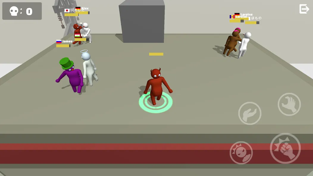 Взломанная Noodleman.io 2 - Fight Party [MOD: много денег и все скины] на Андроид — скриншот 2