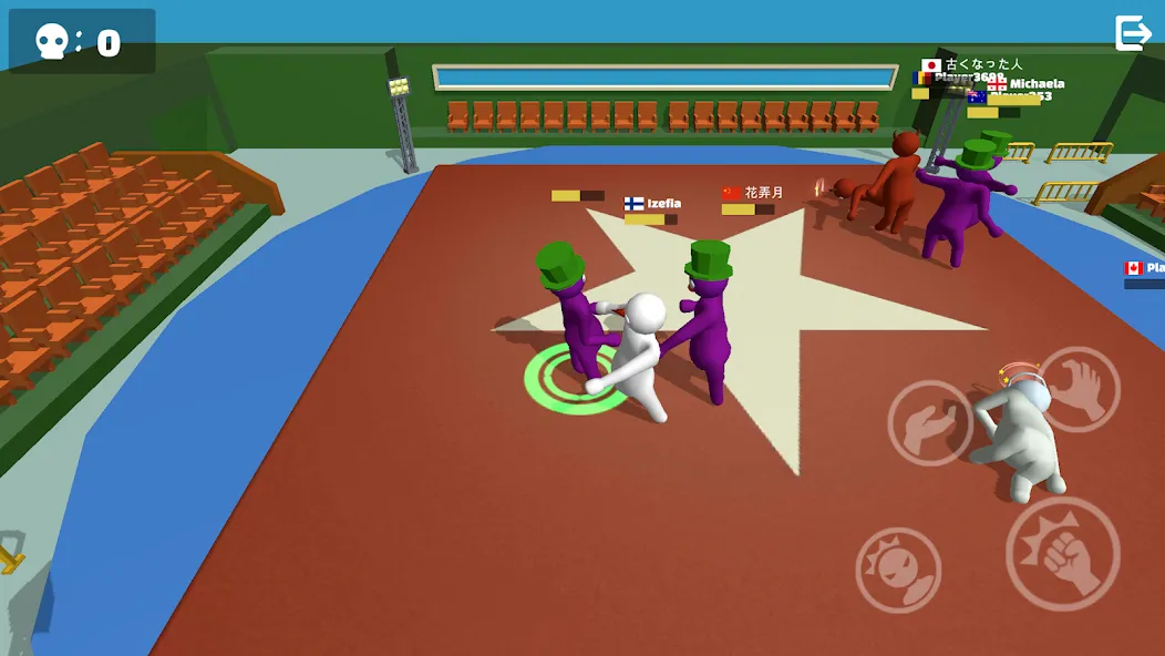 Взломанная Noodleman.io 2 - Fight Party [MOD: много денег и все скины] на Андроид — скриншот 3