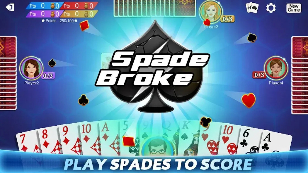 Spades [MOD: безлимитные монеты и подсказки] (Бесплатно / APK) — скриншот 3