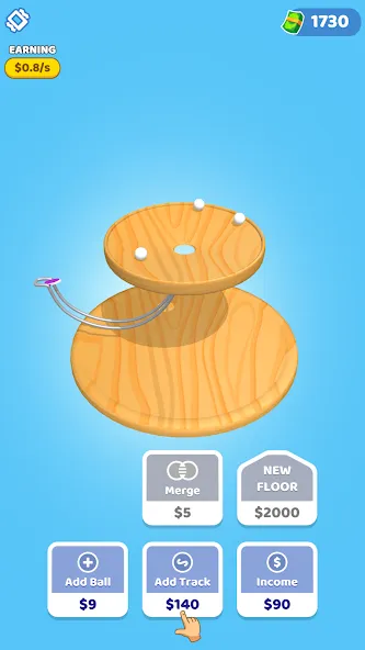 Взломанная Spinning Balls [MOD: без рекламы и бесконечные жизни] на Андроид — скриншот 1