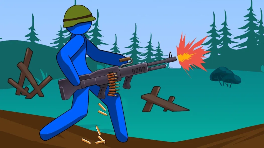 Stickman History Battle [MOD: безлимитные ресурсы и мощная армия] (Бесплатно / APK) — скриншот 2