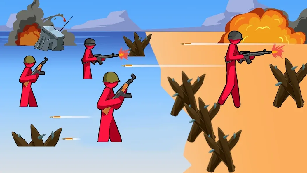 Stickman History Battle [MOD: безлимитные ресурсы и мощная армия] (Бесплатно / APK) — скриншот 5
