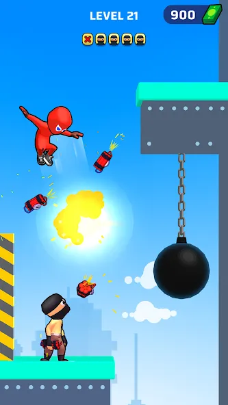 Взломанная Web Master: Stickman Superhero [MOD: безлимитные деньги и усиленный герой] на Андроид — скриншот 4