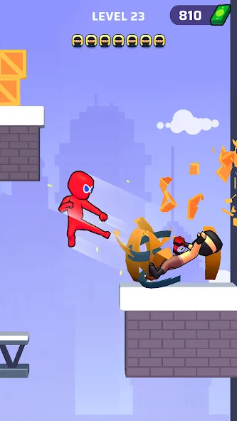 Взломанная Web Master: Stickman Superhero [MOD: безлимитные деньги и усиленный герой] на Андроид — скриншот 5