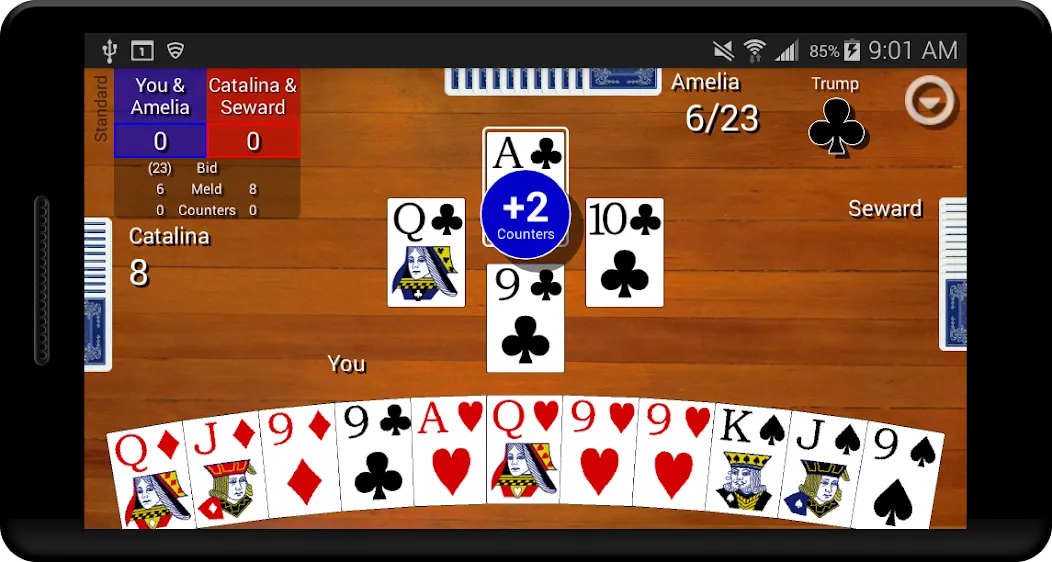 Скачать взлом Pinochle Classic [MOD: классическая карточная игра без рекламы] — скриншот 1