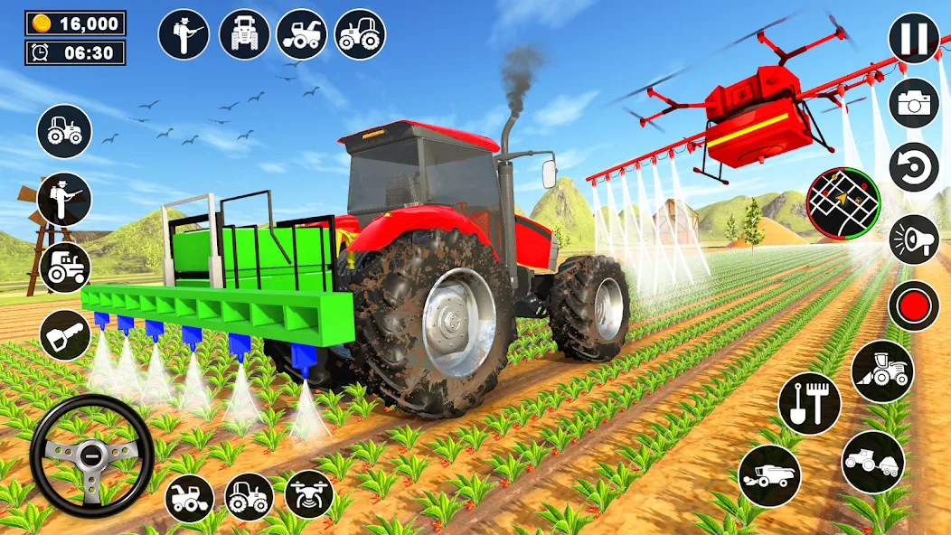 Real Tractor Driving Simulator [MOD: реалистичное управление трактором без рекламы] последняя версия — скриншот 4