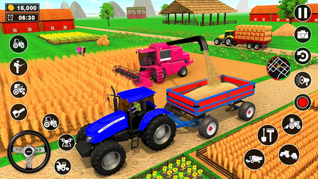 Real Tractor Driving Simulator [MOD: реалистичное управление трактором без рекламы] последняя версия — скриншот 5