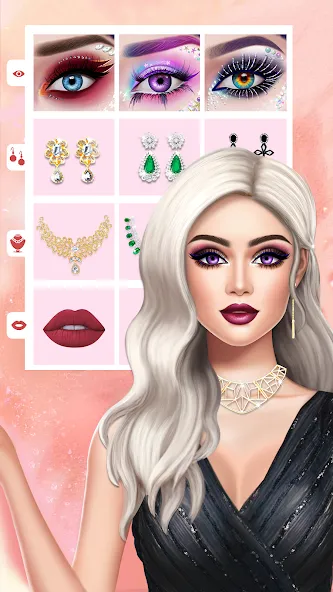 Взломанная DIY Makeup: Beauty Makeup Game [MOD: все макияжи и аксессуары открыты] на Андроид — скриншот 2