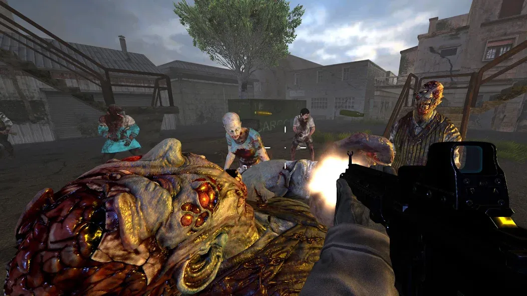 Взломанная Zombie Hunter - Shooting Game [MOD: безлимитные патроны и улучшения] на Андроид — скриншот 5