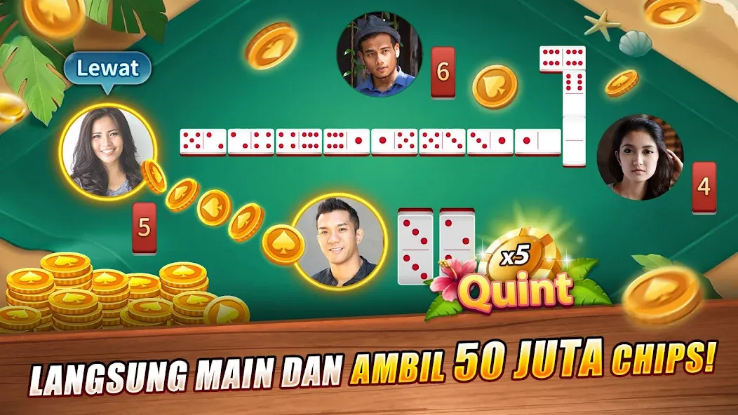 Скачать LUXY Domino Gaple QiuQiu Poker [MOD: безлимитные монеты и все режимы] — скриншот 1