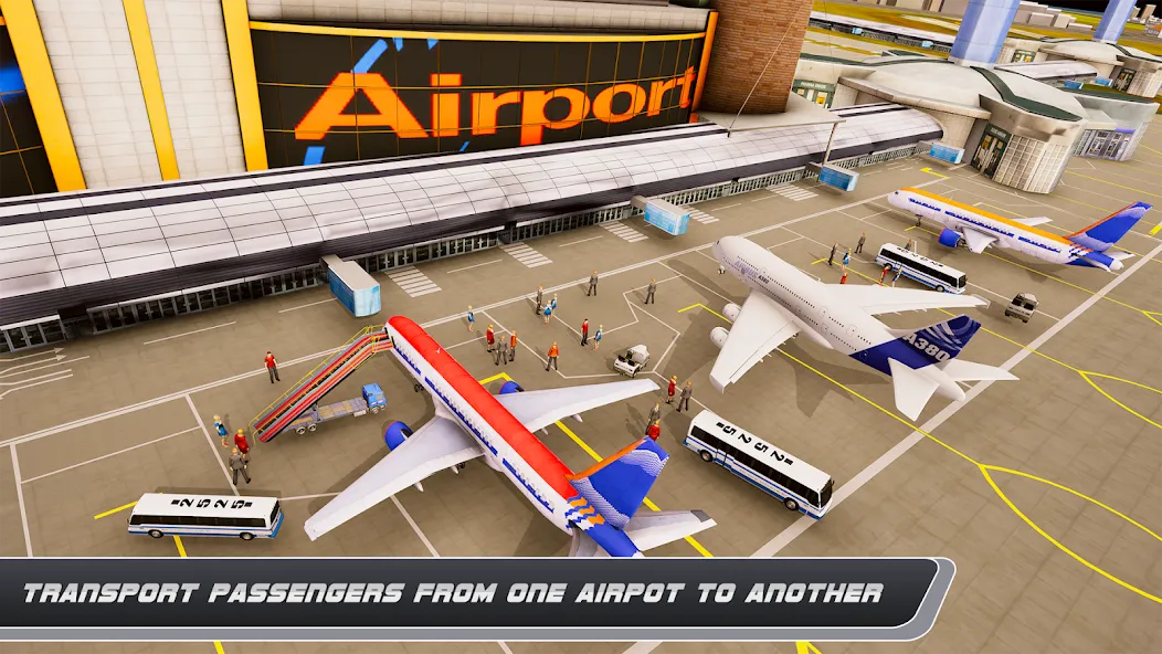 Airplane Simulator Plane Games [MOD: безлимитные деньги и топливо] на Андроид — скриншот 5